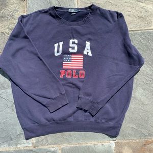 Vintage polo Ralph Lauren American flag crewneck